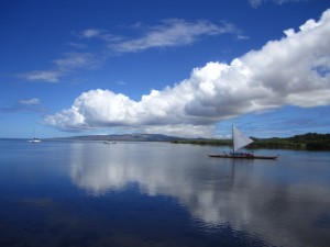 People do love their canoes on Moloka'i. Unspoiled beauty.
