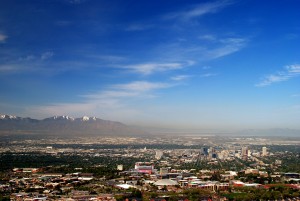Great view of the city during my hikes in SLC while Kate was working hard at her course.